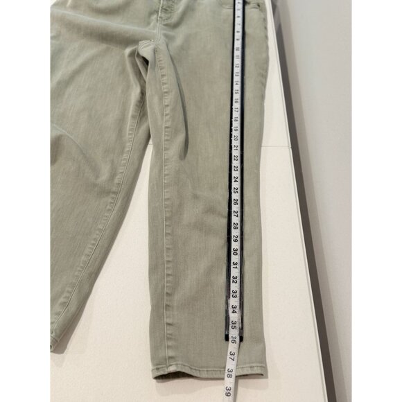 Chico’s So Slimming Girlfriend Ankle Jeans Size 3 16 Green Stretch Denim - Picture 10 of 14